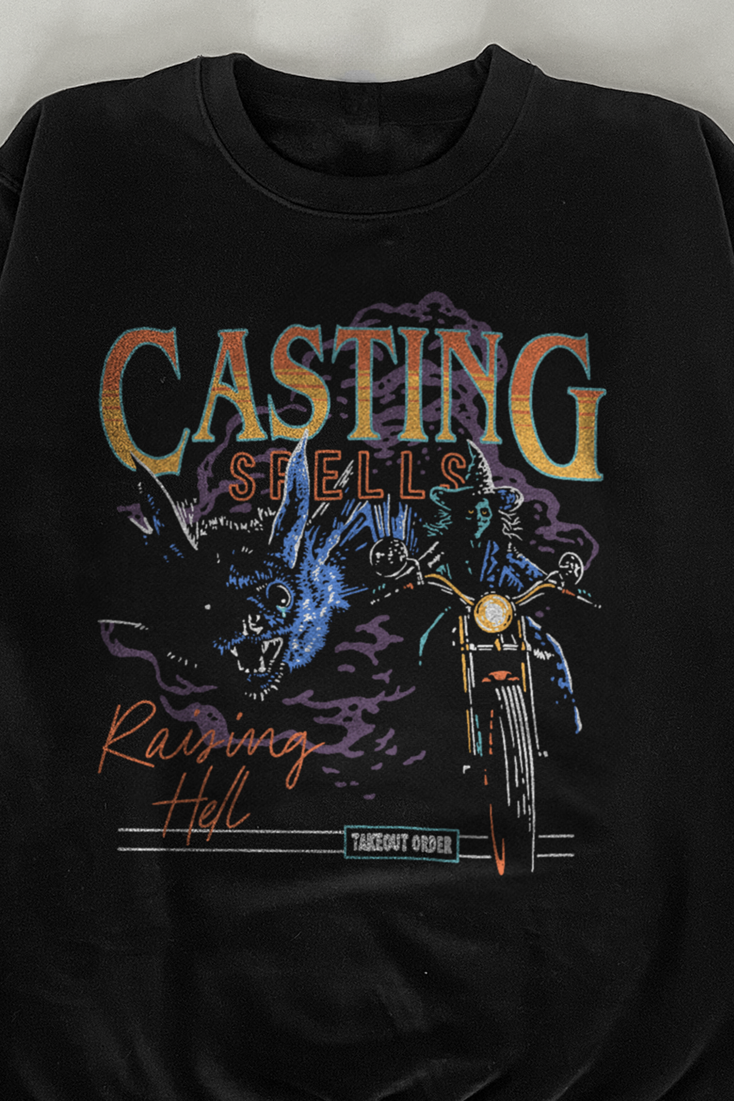 Casting Spells Raising Hell Crewneck