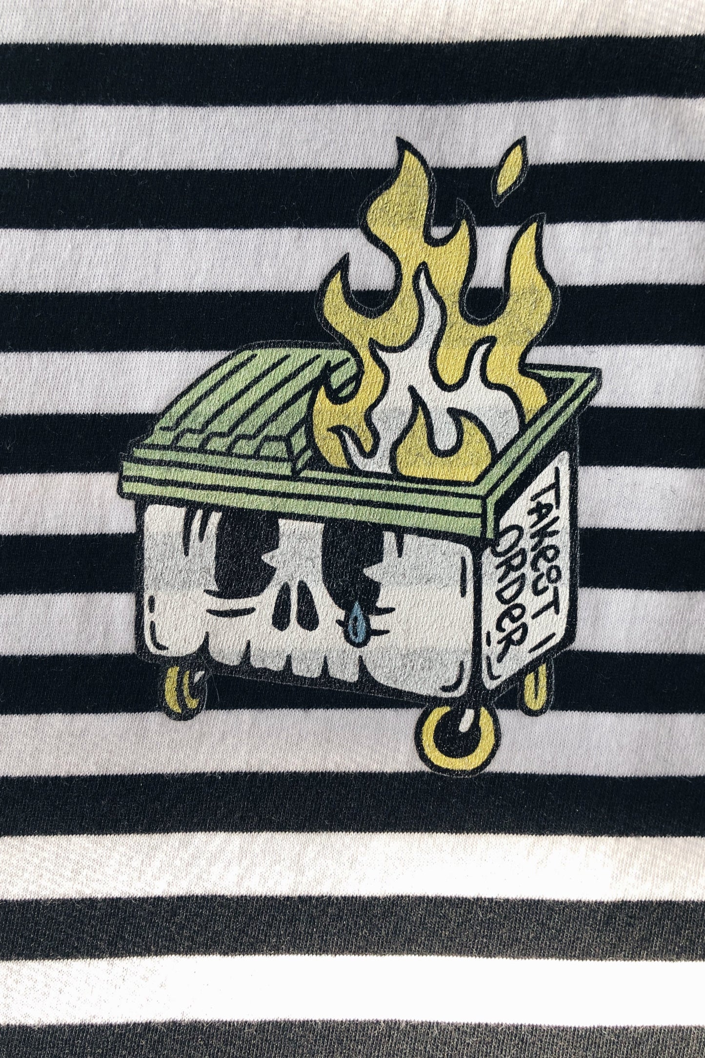 Dumpster Fire Stripes T-shirt